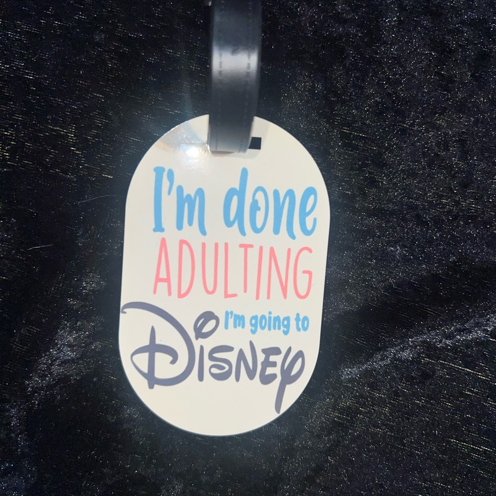 Done Adulting- Custom Hardboard Luggage Tags – Personalize Your Travel Style!